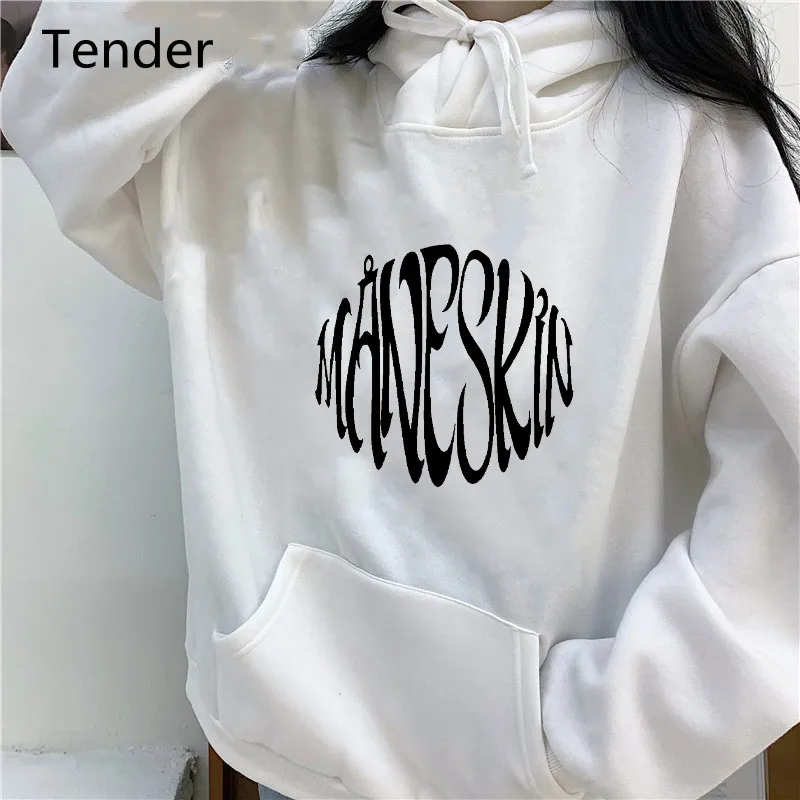 

Maneskin Hoodie New Fashion Women Oversized Loose O-Neck Casual Sweatshirts Hoodies Harajuku Fleece Pullovers Hoody 11 Colors