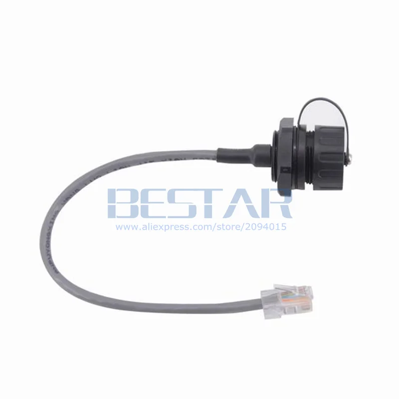 Waterproof Aviation Plug Socket RJ45 Network Cable Quick Connector No Shielded CAT5E RJ45 Network Connectors M25 Water Proof