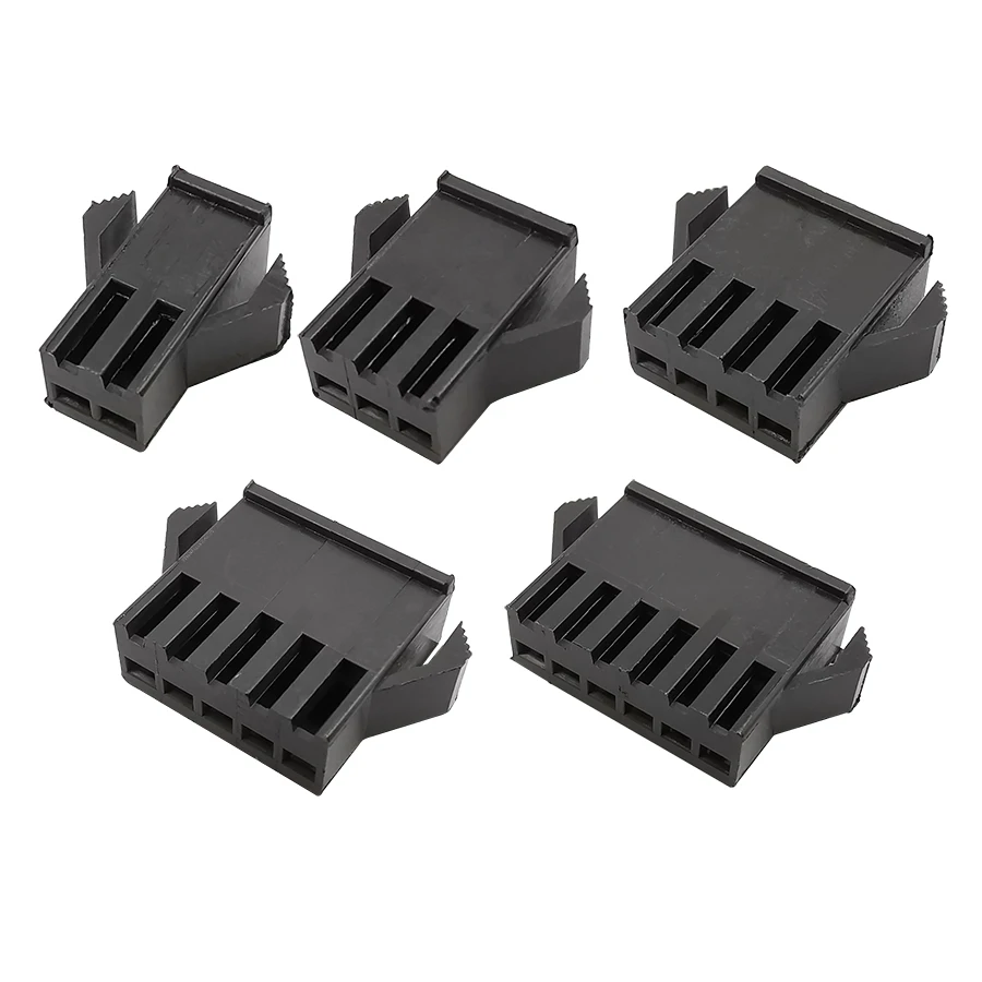 10Set JST SM2.54 Male Female Housing Terminal Connector 2/3/4/5/6/7/8 Pin JST SM 2.54mm Plug Socket Shell Crimping Terminals