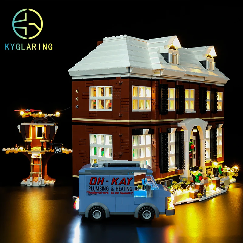 Kyglaring Led Lighting Set DIY Toys for Ideas 21330 Home Alone Blocks Building (Only Light Kit Included)