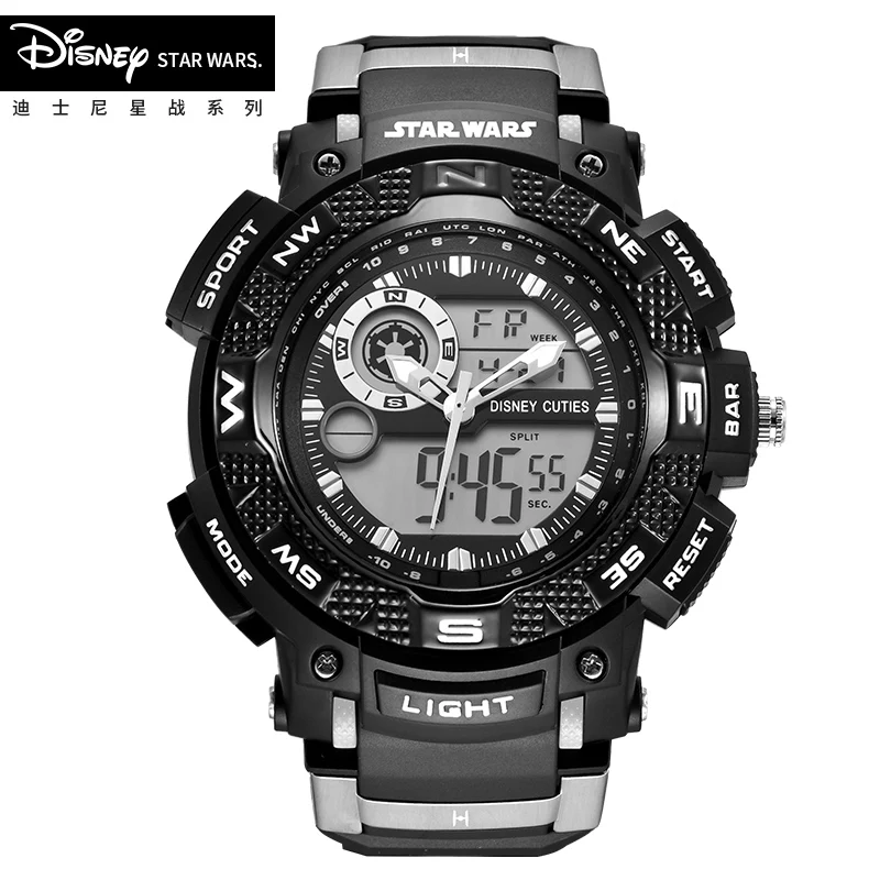 Disney Star Wars Sports Men\'s Watches Luxury Military Quartz  Dual Display Waterproof S Shock Male Clock Relogio Masculino New