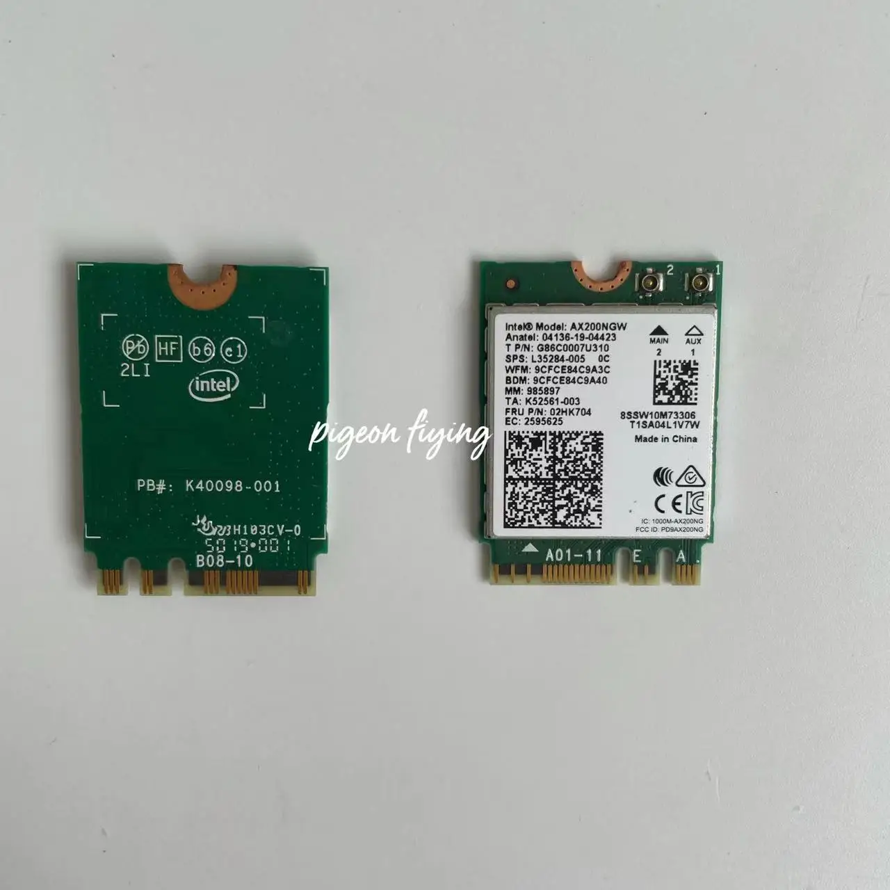 Wi-Fi 6 Wireless Card for Intel AX200NGW WLAN 2.4G/5G MU-MIMO BT 5.0 FRU:02HK704