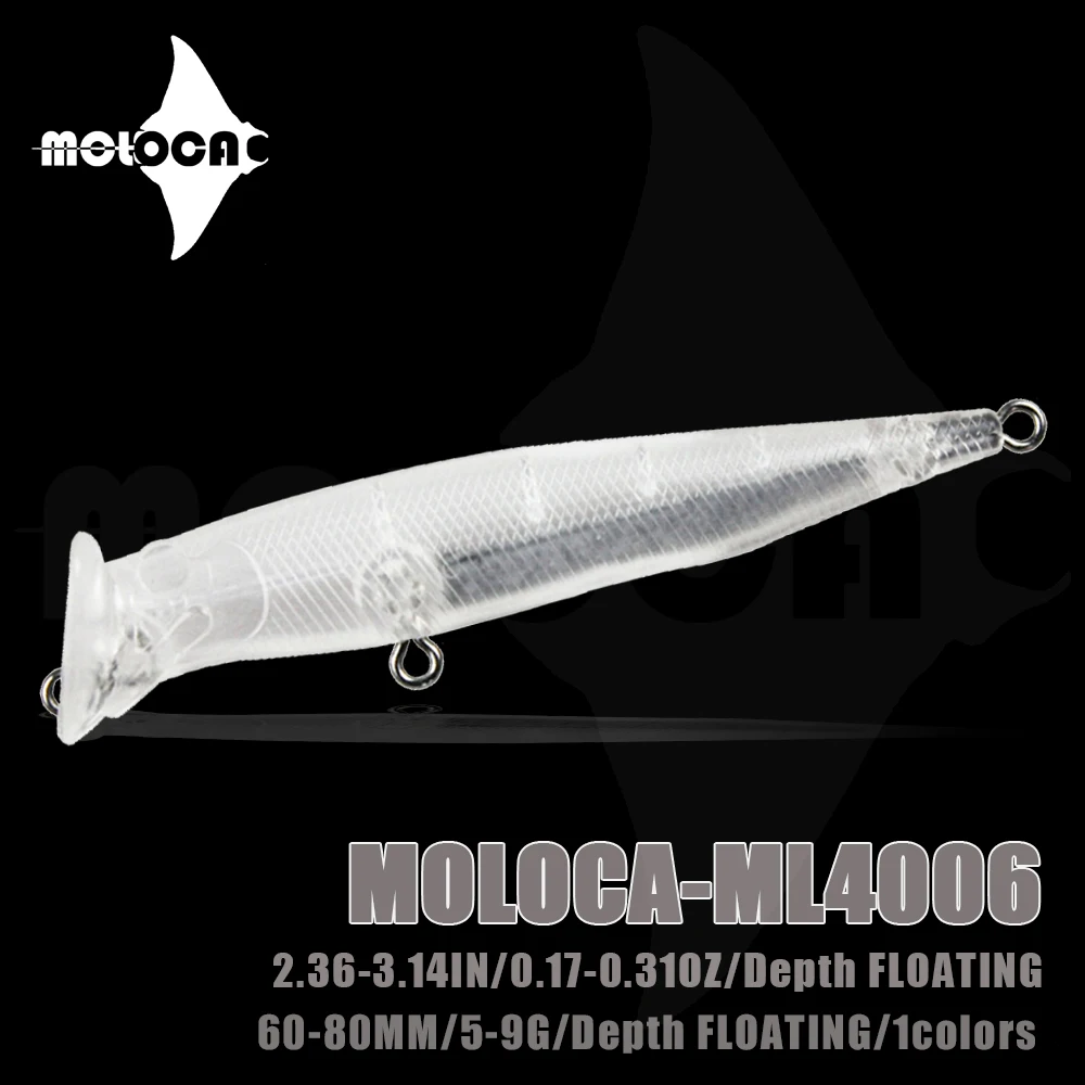 

Fishing Accessories Blank Unpainted Lures Pencil Popper Floating 60-80mm 5-9g Peche Leurre Brochet Fish Leurre Angeln Equipment
