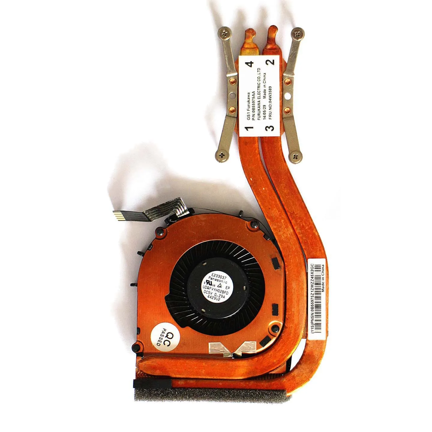 New Original CPU Cooler Fan Heatsink For Lenovo ThinkPad X1 Carbon 2013 1st Gen Cooling fan FRU 04W3589 0B55975AA UDQFVYH02BFD