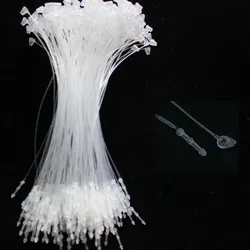1000pcs/bag 5 inch (125mm) Plastic Loop Pin Transparent Security Loop Pin For Garment Tags handmade label clothing labels