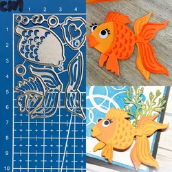 Lucky Goddess Metal Cutting Dies Goldfish diy Scrapbooking Photo Album Decorative Embossing Paper Card Crafts Die