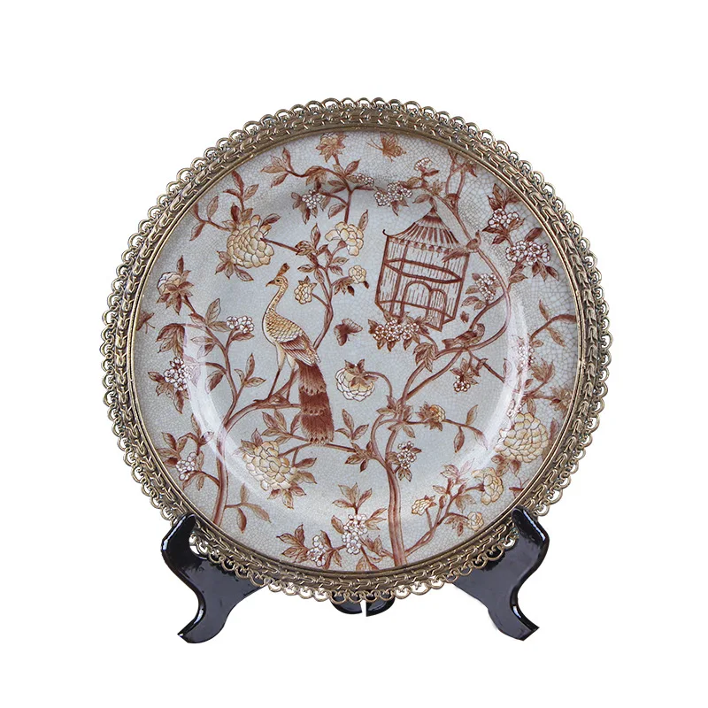 

Chinese Style Antique Home Decoration Blue And White Porcelain Plate