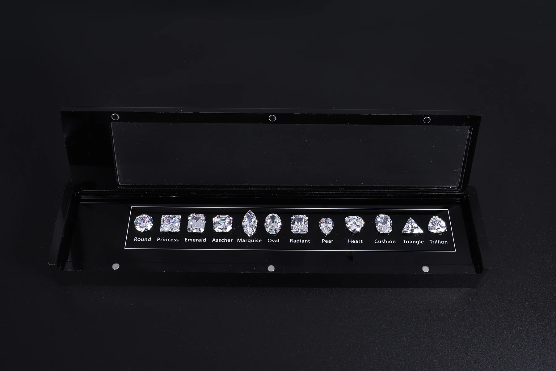 Loose Stones Cubic Zirconia Gemstones 12pcs Different Shapes Diamond Master Set Tools