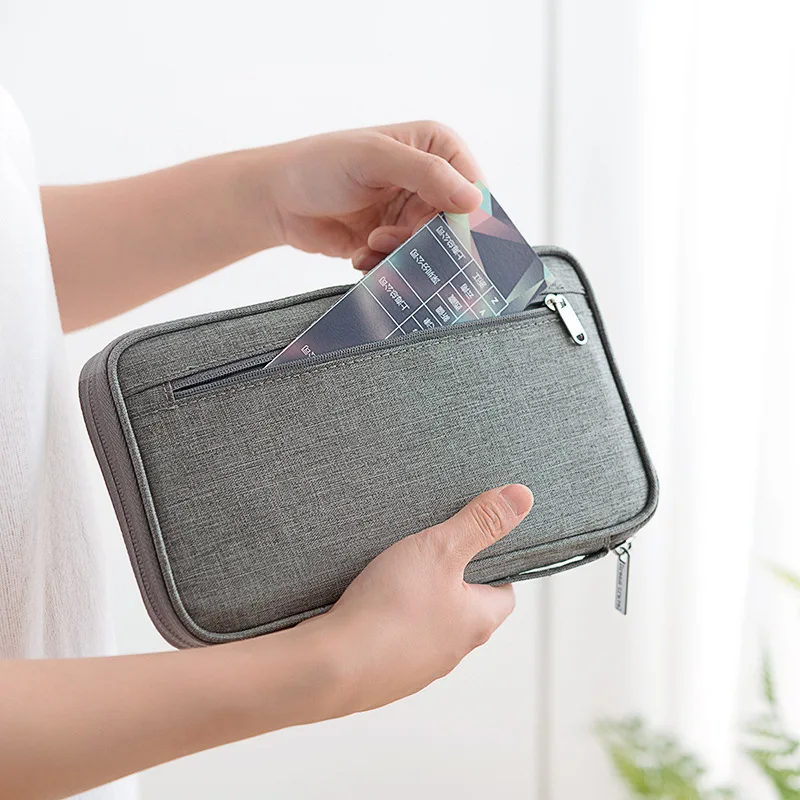 Waterproof Passport Holder Travel Wallet Big Credit Card Wallets Organizer Travel Accessories Document Bag Cardholder