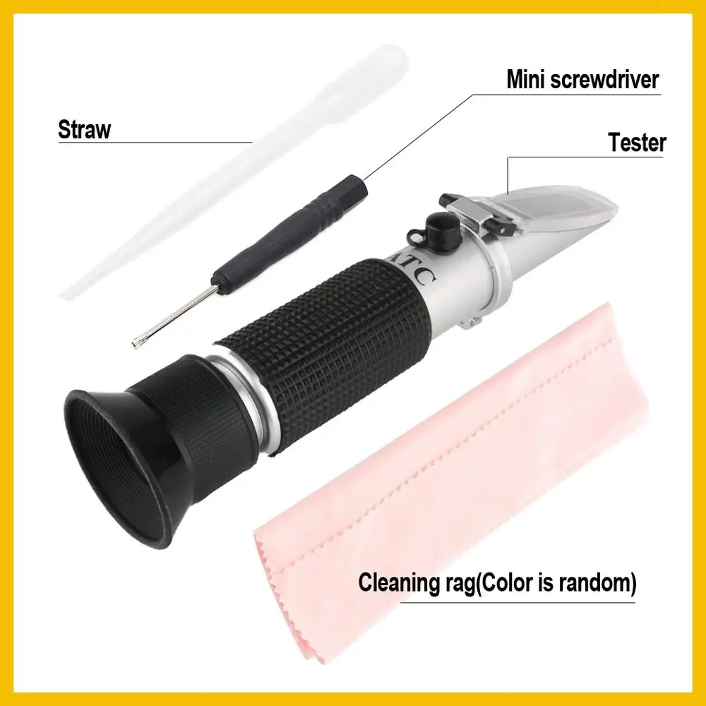 Рефрактометр RZ Brix, 0 ~ 32% RHB-32ATC, содержание сахара в пищевых продуктах, ATC, RZ113, ручной инструмент для тестирования