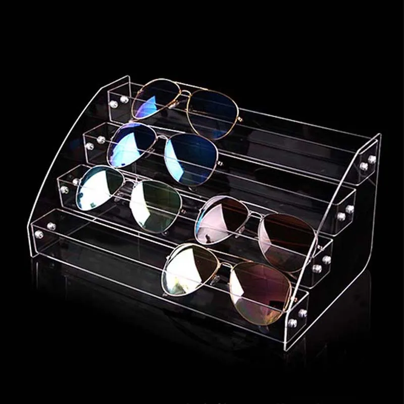 Fashion Transport Sunglasses Display Stand Eyeglasses Showing Rack Organizer Showcase Jewelry Glasses Holder Assemblable Various