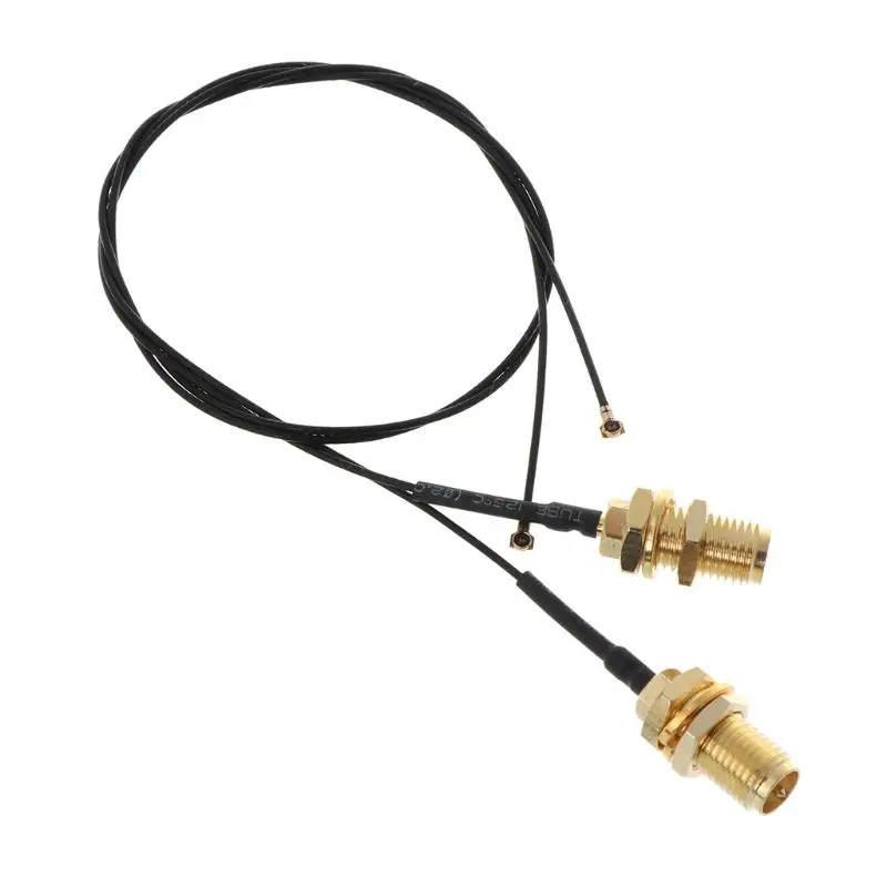 2x 6dBi M.2 Ipex MHF4 U. Fl Kabel Om RP-SMA Wifi Antenne Signaal Kabel Set Voor Intel Ac 9260 9560 8265 8260 7265 7260Ngff M.2 kaart