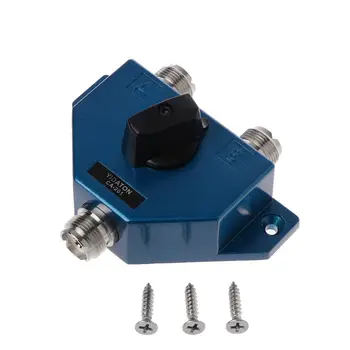 CA-201เสาอากาศ Switcher UHF คู่มือ Aerial หญิงเชื่อมต่อแปลงอะแดปเตอร์วิทยุ CB เสาอากาศ Coax Switch Drop Shipping