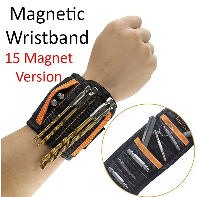 

Sunshine Magnetic Wristband Tools Engineer Work Repair Home Kitchen Tools Box ScrewdriverSG Seller