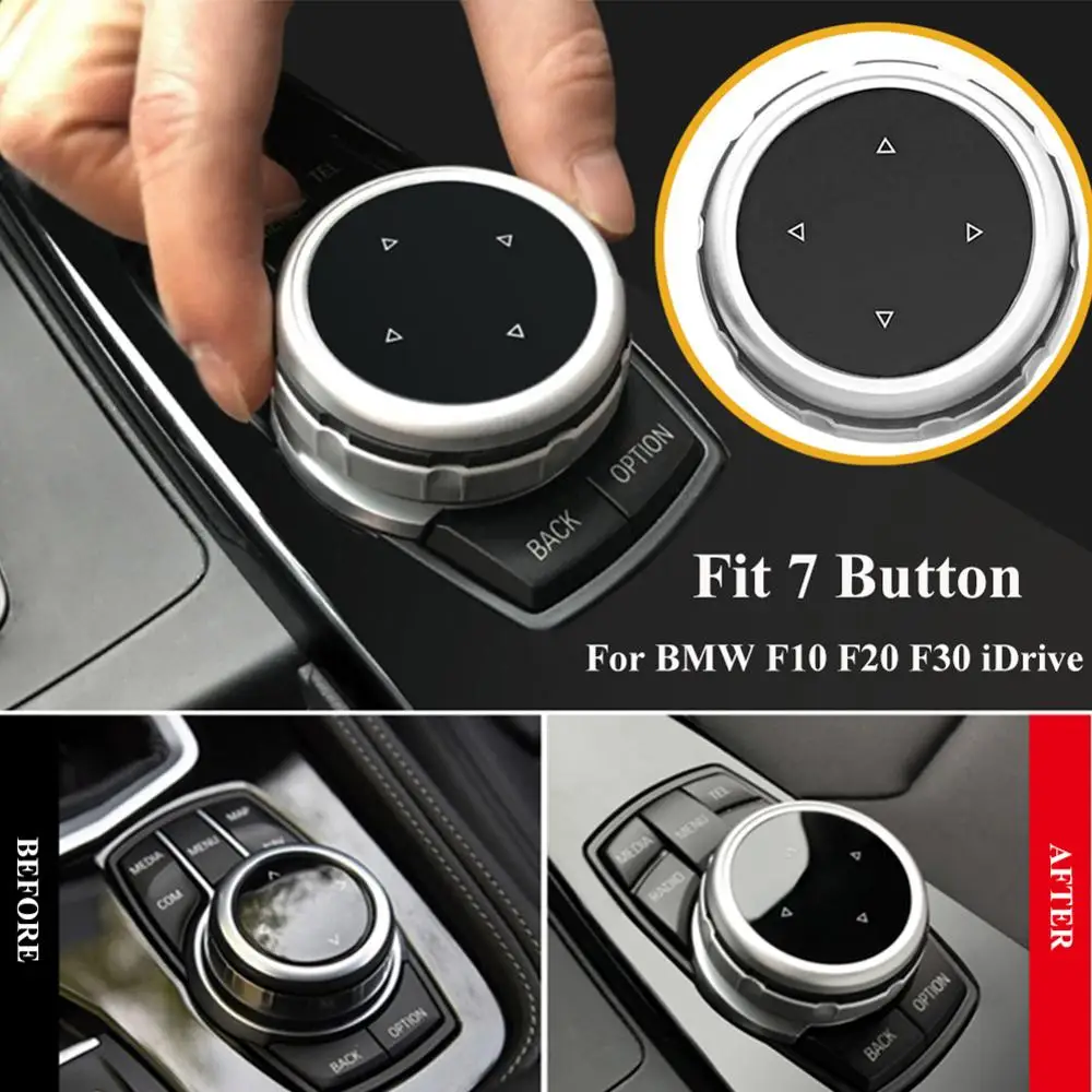 Bmw Idrive Knob Car Multimedia Big Knob Covers Button Trim Control Cover Decoration For BMW F10 F20 F30 IDrive