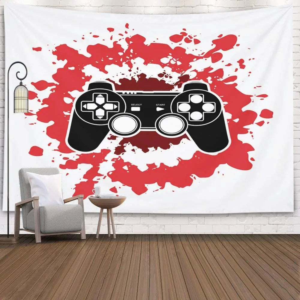 Blood Splatter for Game Design Tapestry Background Wall Covering Home Decoration Blanket Bedroom Wall Hanging Tapestries