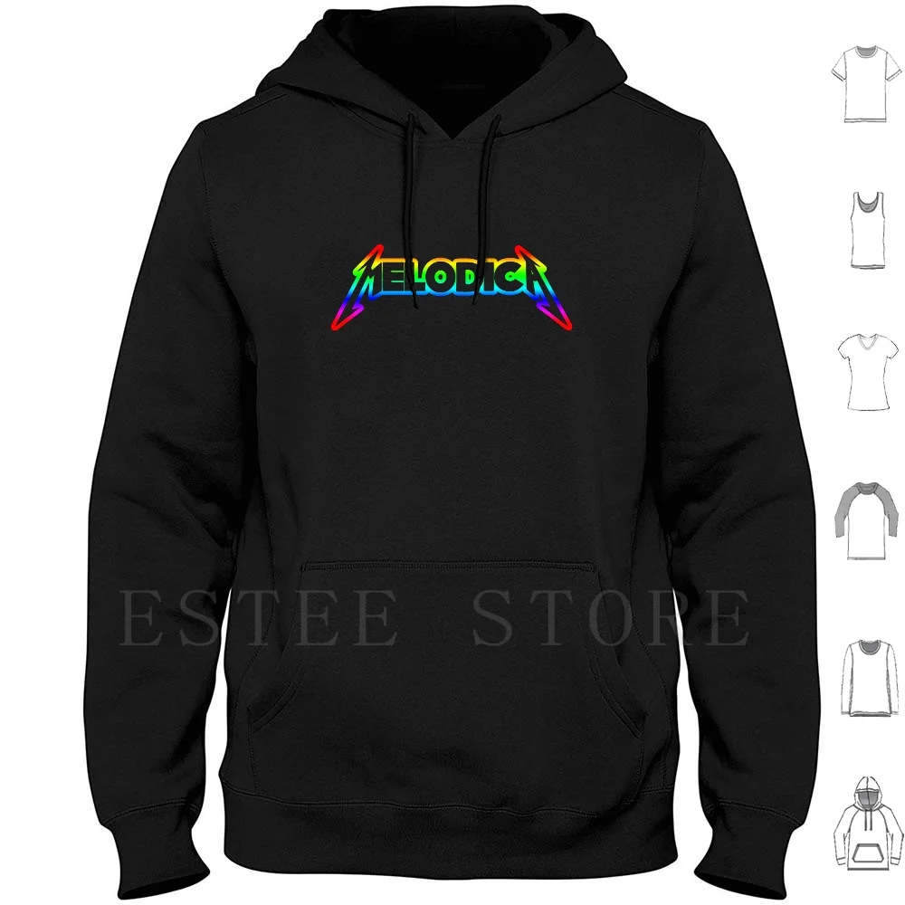 Sudaderas con capucha Rainbow Melodica Melodica Rainbow Music Instrumento musical Pastiche Heavy Metal Broma Humor Humor