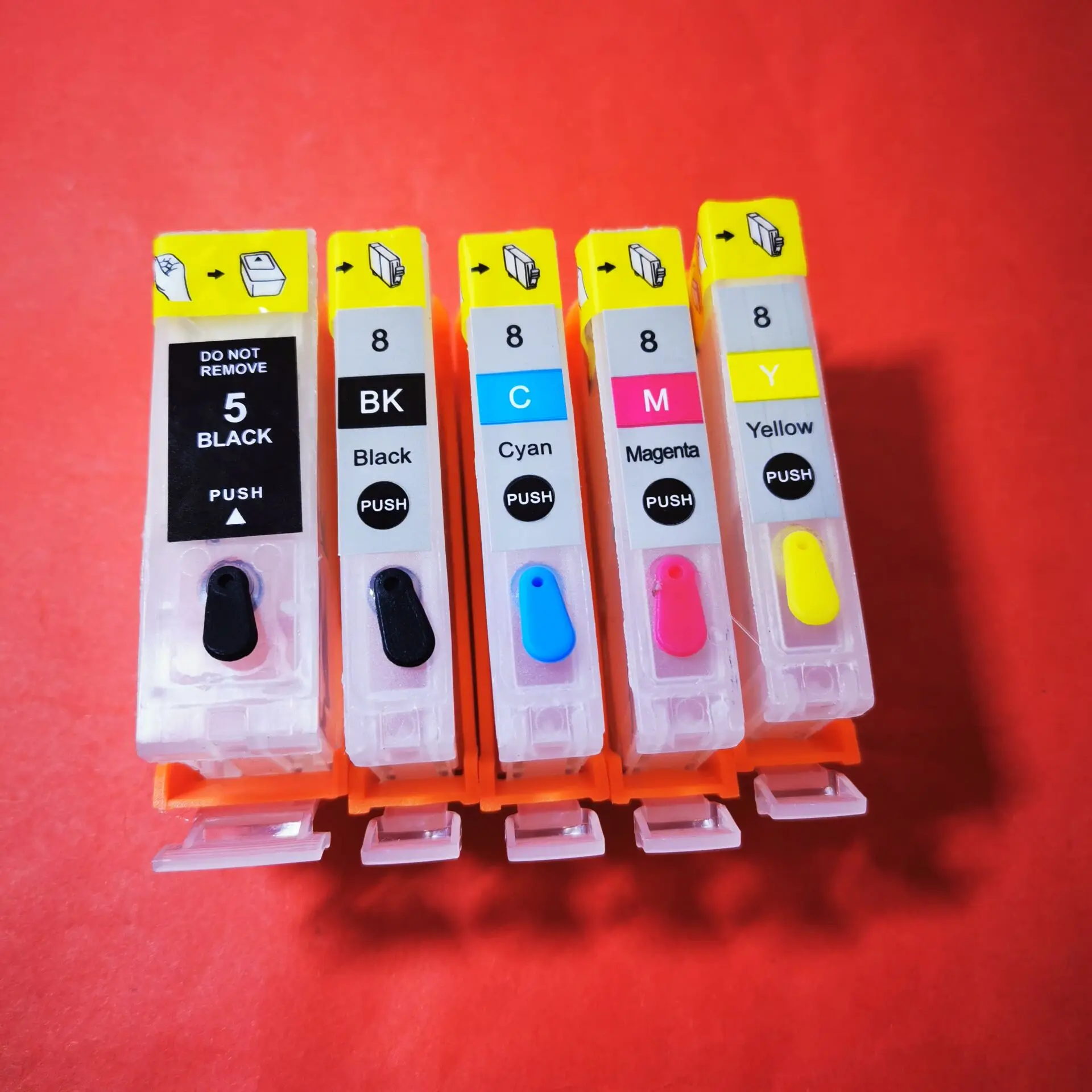 YOTAT Empty Refillable Ink Cartridge PGI-5 CLI-8 PGI5 CLI8 for Canon PIXMA MP510 MP520 MP530 MP610 MP800 MP810 MP830 MP950