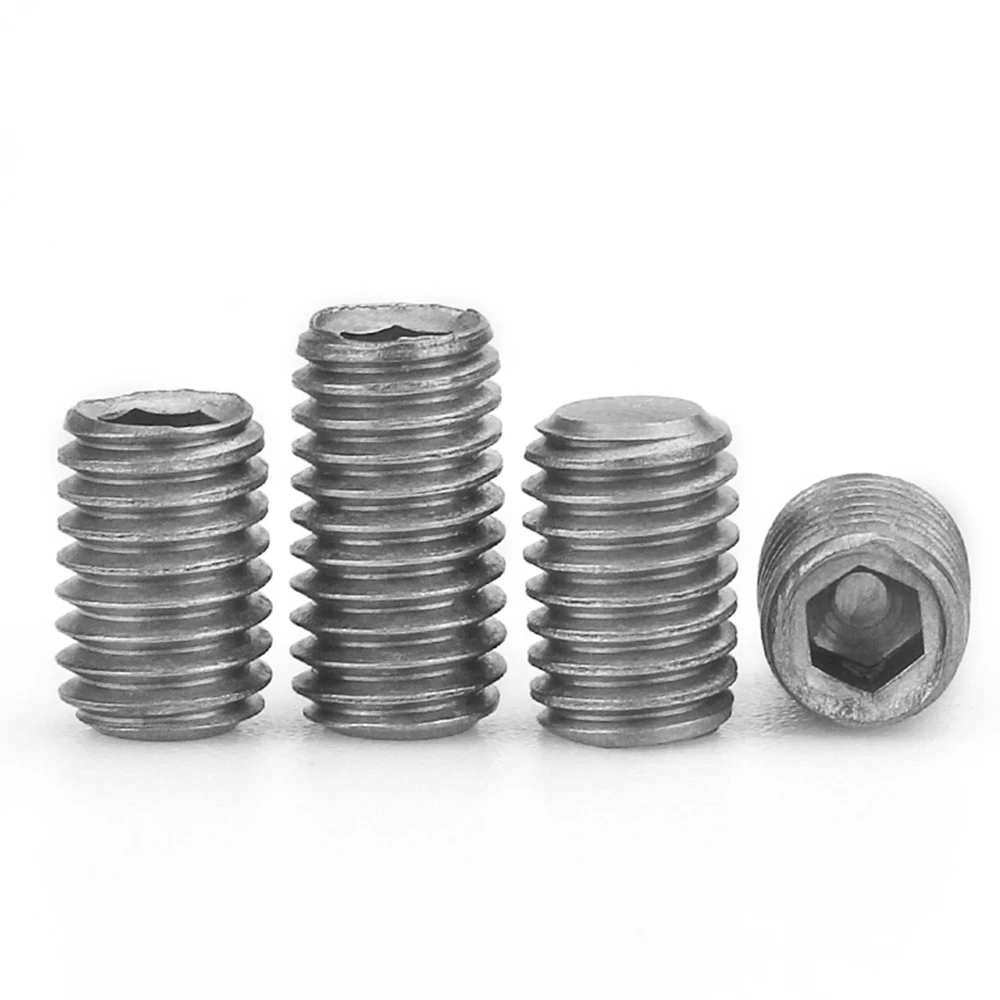 10PCS TA2 GR2 Pure Titanium Set Grub Screw Allen Hex Socket Head  Screw M3 M4 M5 M6 M8 M10