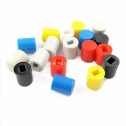 20pcs Tactile Push Button Switch Cap 7mm Applies to 5.8x5.8mm 7x7mm 8*8 8.5*8.5 Self-locking Switch Button Cap A06