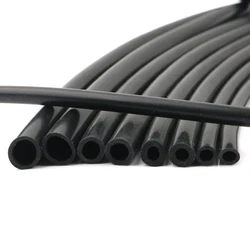 Tubo de silicona negro de 1M, manguera de goma Flexible, tubo suave para bomba de aire de Acuario, 3 ~ 38mm