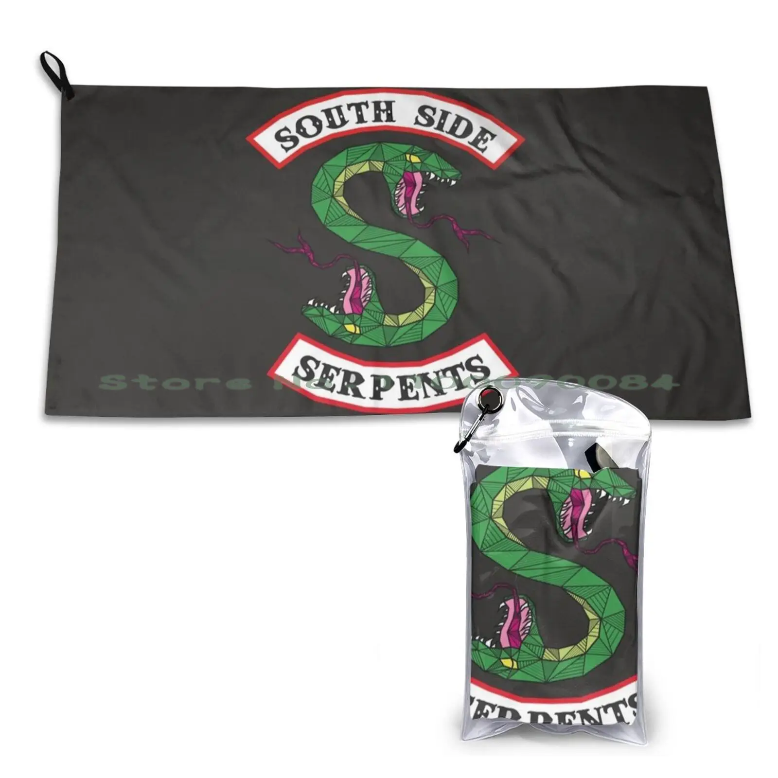 Riverdale South Side Serpents Quick Dry Towel Gym Sports Bath Portable South Side Serpents Cole Sprouse Jughead Jones Cooper