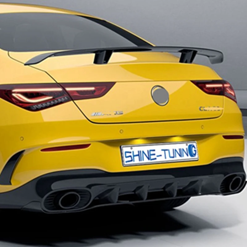 C118  for Mercedes-Benz CLA W118 2019-2020 carbon fiber spoiler (4 different styles) board car rear wing trunk tail