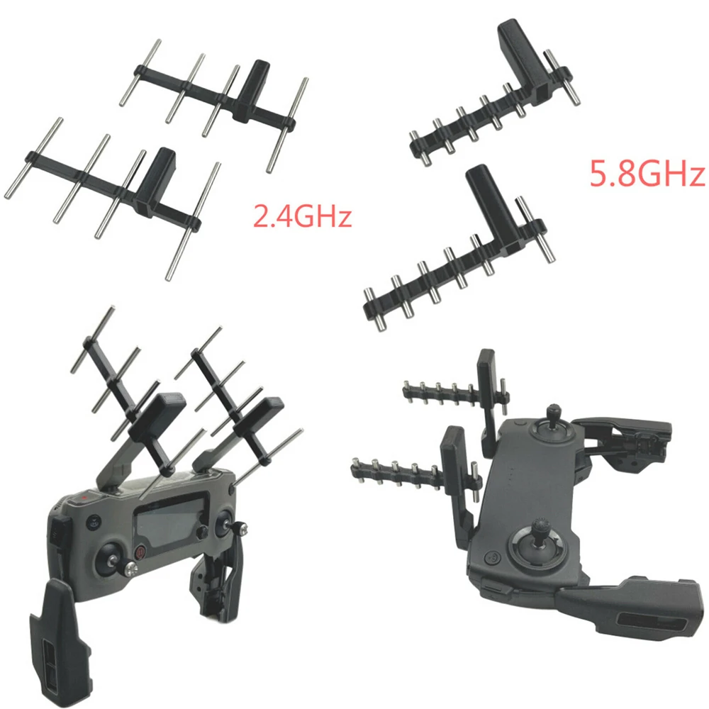 2X Yagi Signal Booster For DJI Mavic Mini Air Pro 2 Zoom Drone 2.4G 5.8G Remote Controller Antenna Extend Flight Distance Range