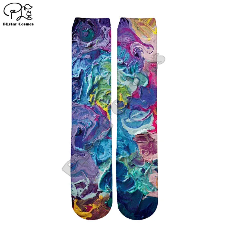 

PLstar Cosmos Psychedel Colorful Art 3D Printed 2021 New Fashion Cotton Socks Brand Warm Stocking Unisex Casual Sock Style-A37