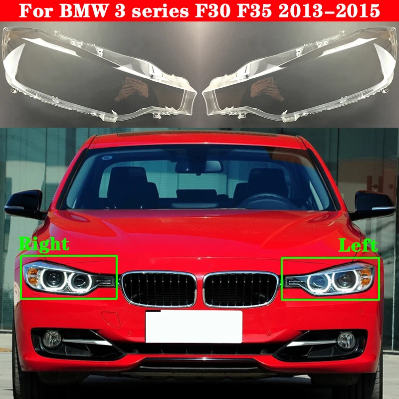 Car Front Headlight Cover For BMW 3 series F30 F35 2013-2015 Headlamp Lampcover Head light glass Lens Shell Caps 320i 328i 335i