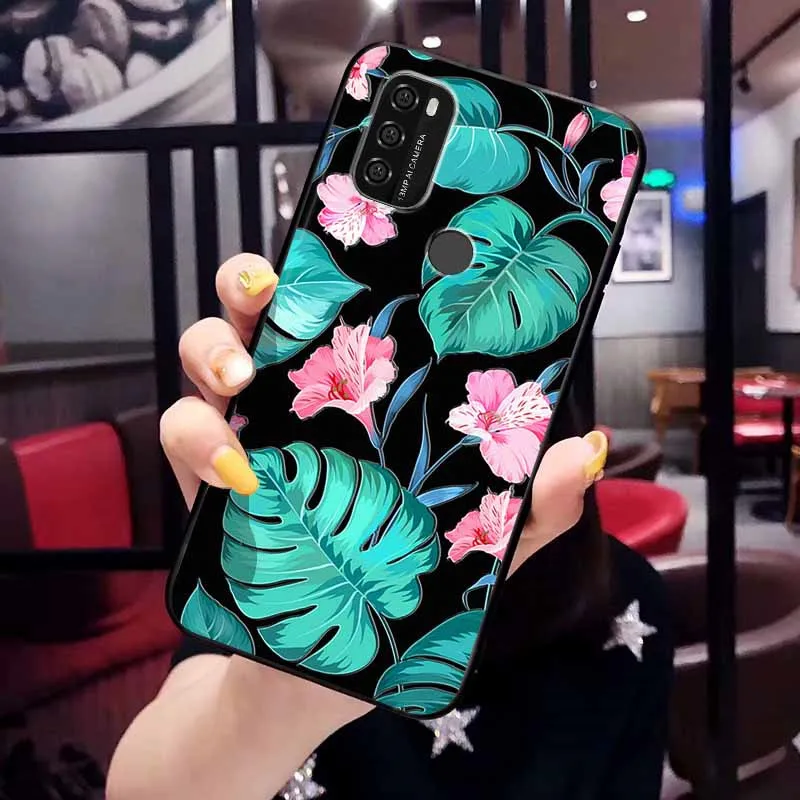 For Blackview A70 Case Phone Cover Soft Silicone TPU Back Cases for Blackview A90 A100 3D Emboss Flower Cases for Blackview A55