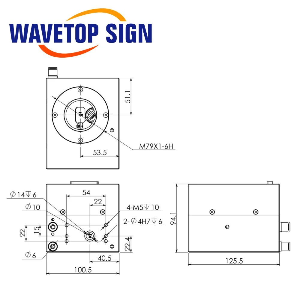 Wavetopsign HP10-2000ガボスキャナーキット,ガラボヘッドセット,2000wファイバーレーザーソース用のスキャンレンズとビームコンビネーションを備えた10mm