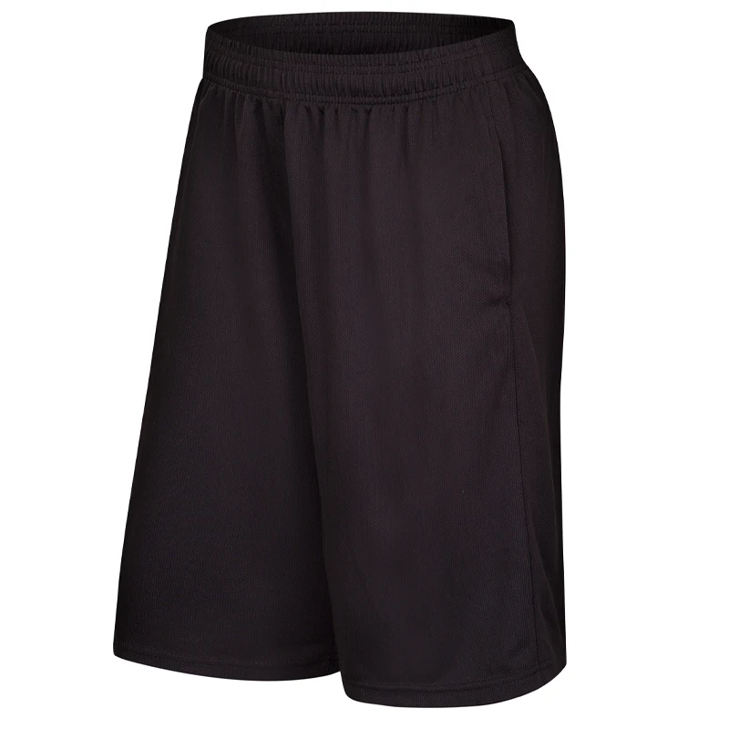 Basketball Shorts Training Men Solid Polyester Gyms Quick Dry Running Joggers Outdoor Short Loose Pocket Breathable Bottom