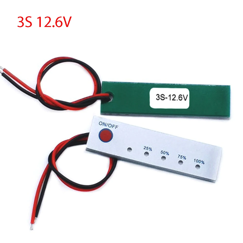 2S/3S/4S BMS Li-ion Battery 18650 Lithium Battery Capacity Indicator Display PCB Module Power Level Tester LCD Charge Discharge