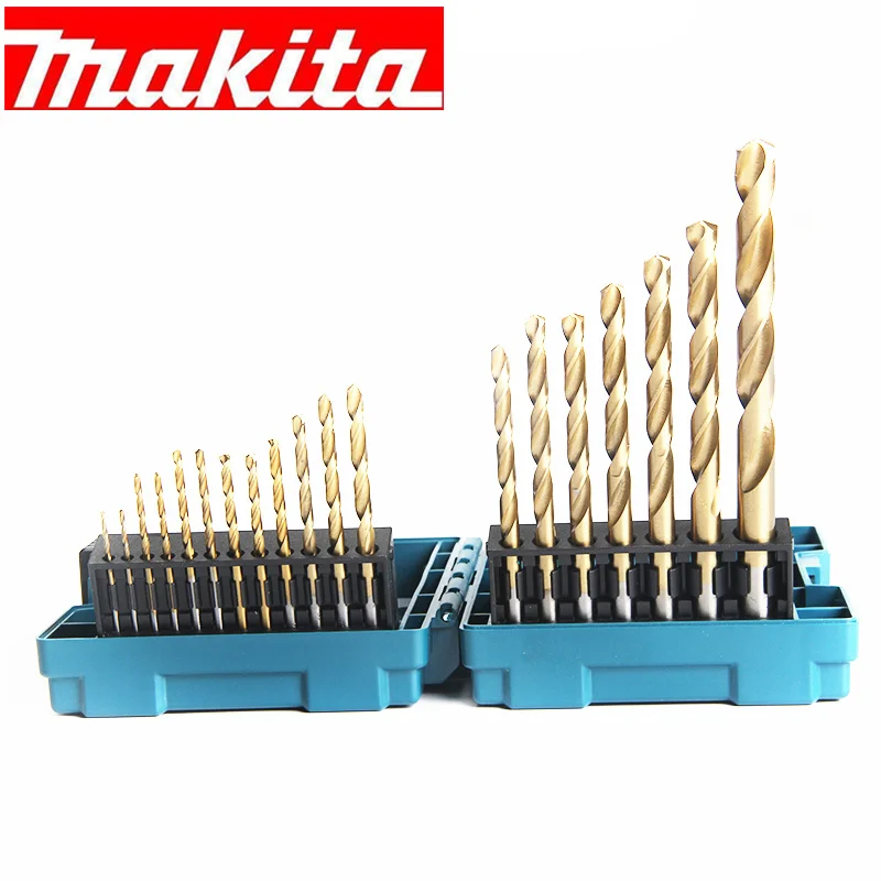 Makita high speed steel titanium-plated straight shank stainless steel extended metal twist drill bit electric drill D-67527