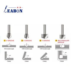 Cortador de ranura en V de diamante para paneles compuestos de aluminio, cuchillo de ranura Rectangular PCD V, 1 unidad