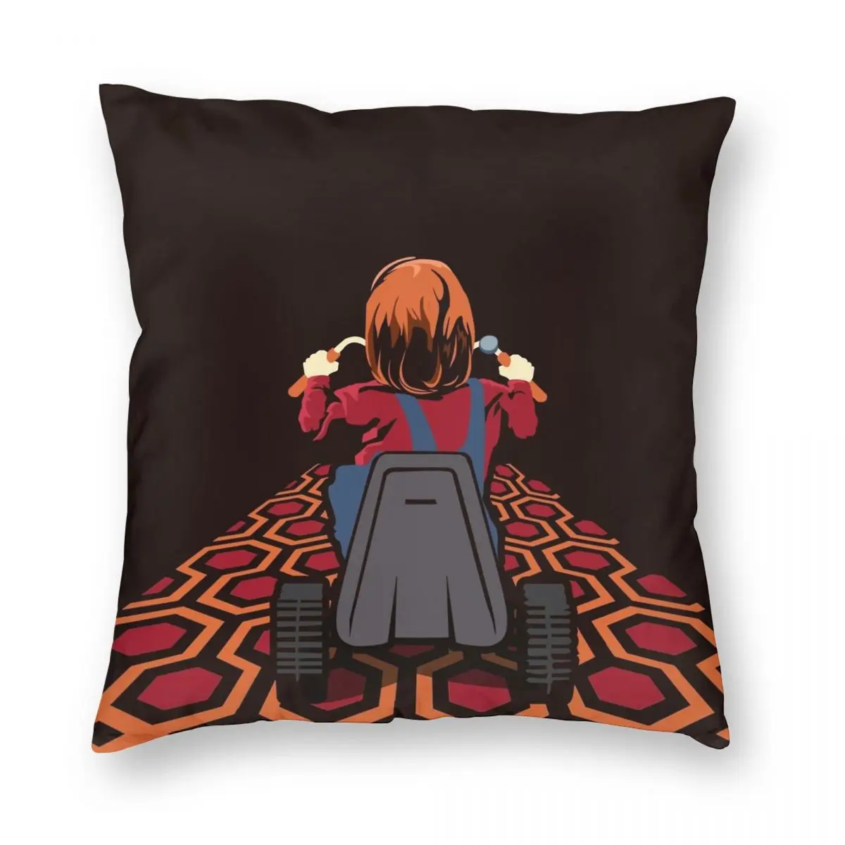 The Shining Danny Torrance Go Kart Square Pillowcase Polyester Linen Velvet Printed Zip Decor Bed Cushion Cover