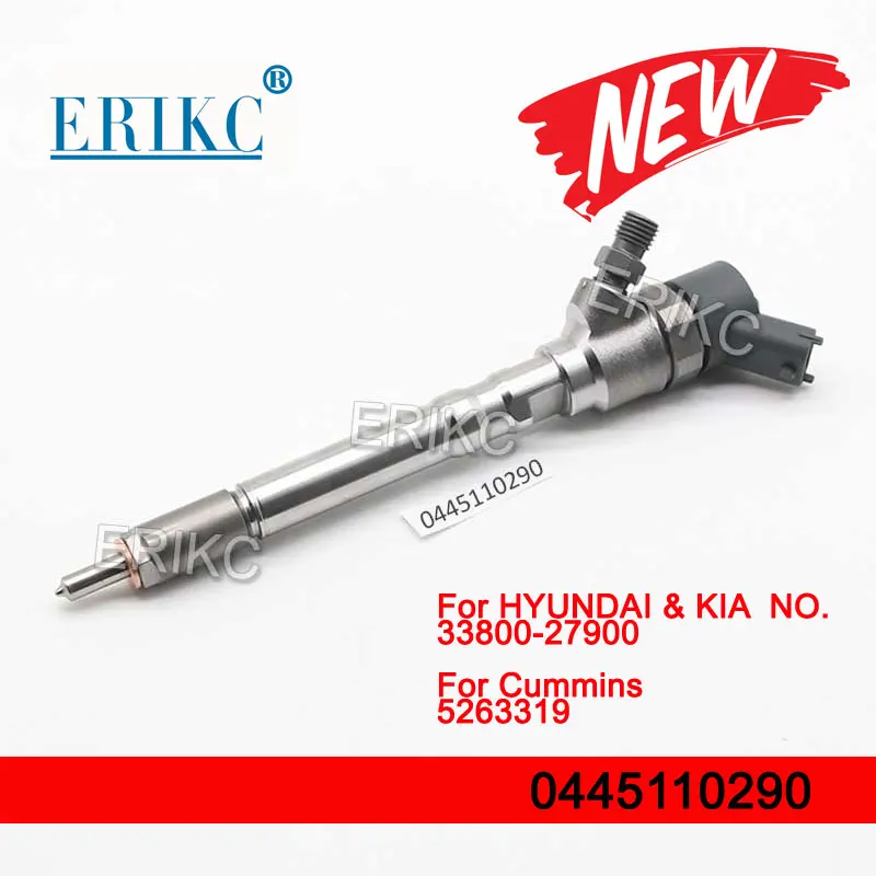 

33800-27900 0445110290 Diesel Car Engine Common Rail Injector 0445 110 290 Diesel Fuel Injection 0 445 110 290 for HYUNDAI KIA