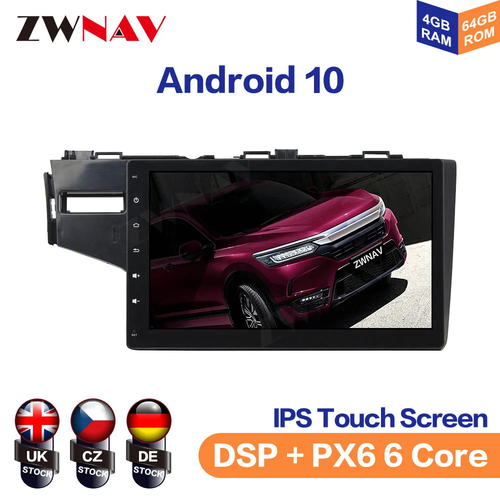 Android 10 IPS Screen For  HONDA FIT 2014-2015 Car Multimedia Player Navigation Audio Radio Stereo Head Unit Gps 2 din auto