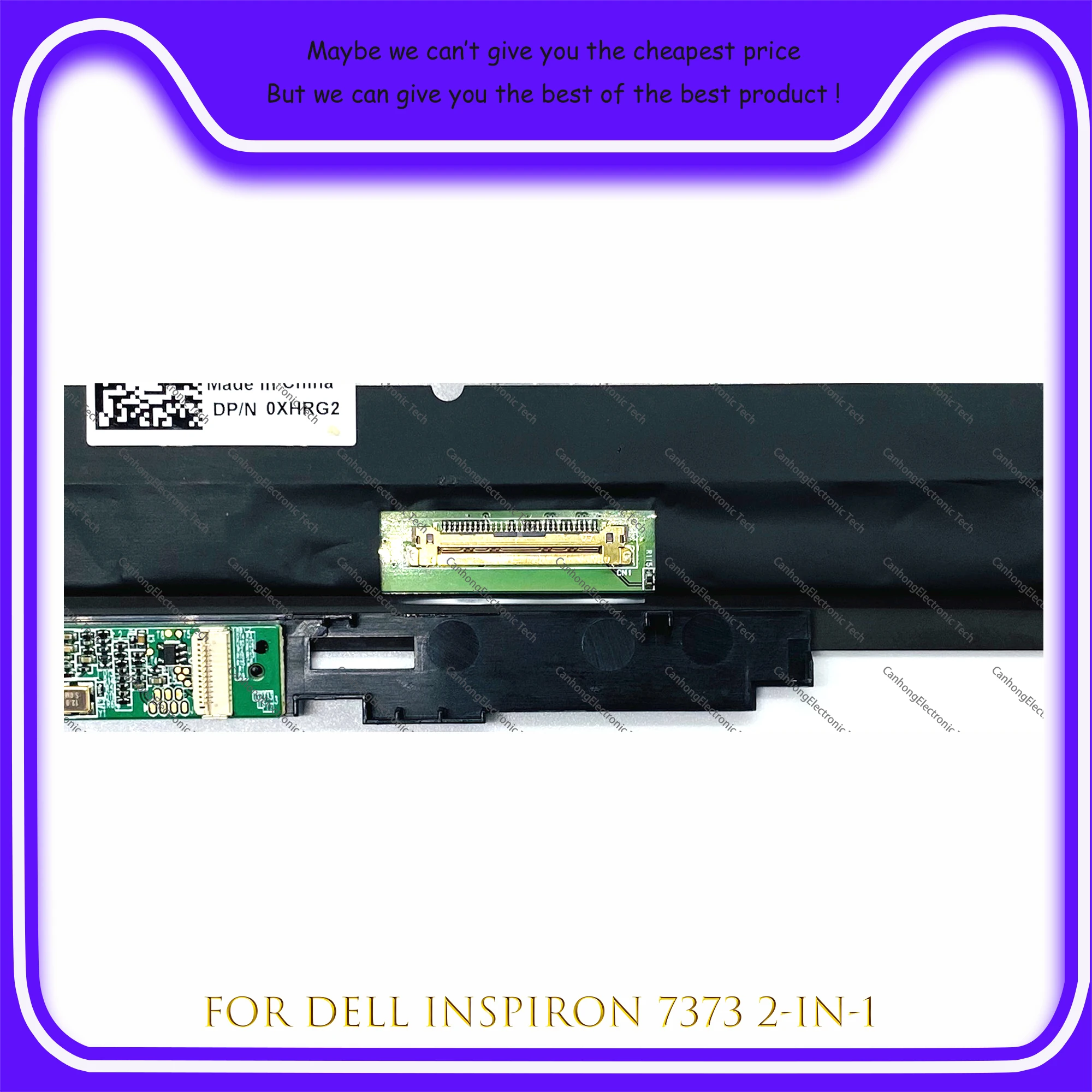 Novo 13.3 "conjunto de substituição da tela de toque do lcd do portátil fhd com quadro para dell inspiron 13 7373 2-em-1 p83g p83g001