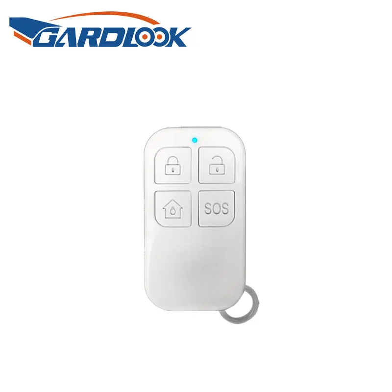 GARDLOOK Wireless Remote Control 433MHz White Color 4 Buttons For Home Burglar Alarm System