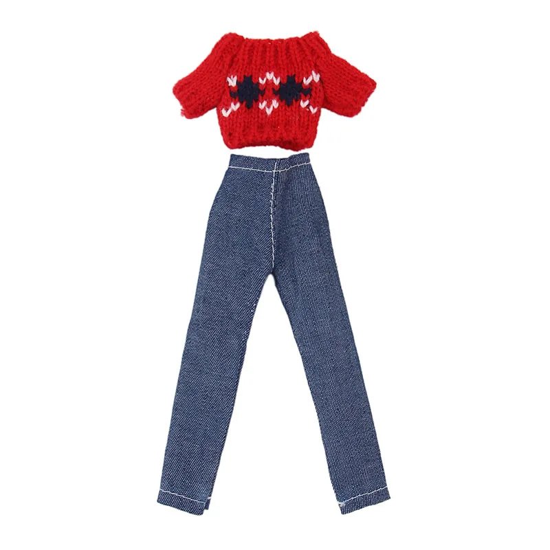 Doll Clothes  Sweaters  Pants Suit For Barbies Accesstories 1/6 Girl  For Bobblehead  Joint Body Doll Outfit