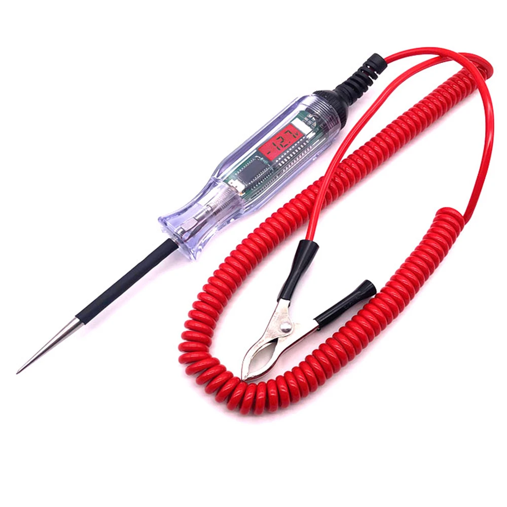 Car Test Pencil Circuit Repair Tool Test Pencil Digital Display Electric Pen Test Light Inspection Car Electric Pen 3v12v24v