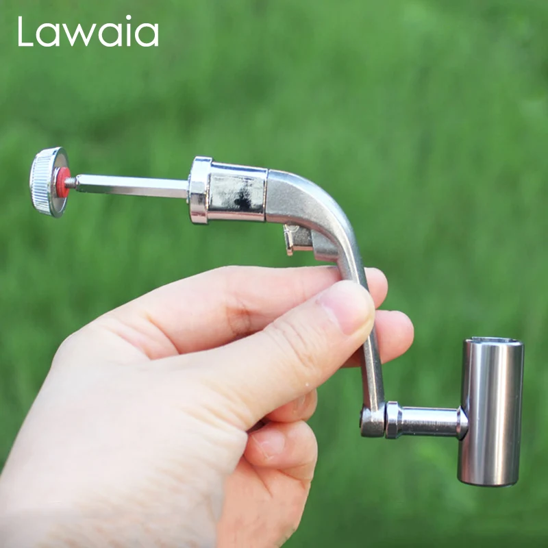 Lawaia Fishing Reel Handle Rocking Arm 25mm 30mm 31mm Fishing Gear Metal Handle Rocker Arm Accessories Galvanized Rust-proof