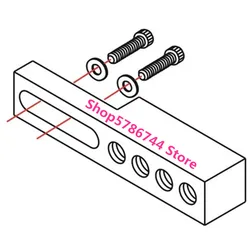 C' è azione, consegna veloce. Staffa di montaggio # KB-09 per macchina PFAFF 1245,1246,1525,1526,335,591,1296.etc