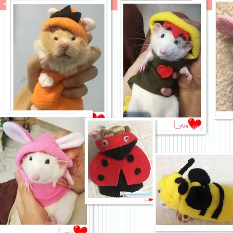 

Hamster Winter Clothes Small Pets Accessories Chipmunk Dwarf Rat Small Animal Hat Cute Hamster Clothes Hamster Supplies