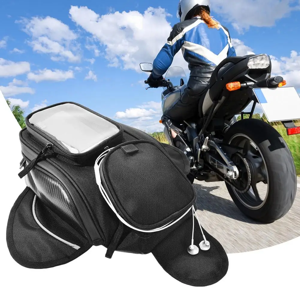 

Motorcycle Tank Bag Waterproof Motorcycle Magnetic Fuel Tank Bag Mobile Phone Navigation Bags Multifunctional Oil Tank Seat Bag