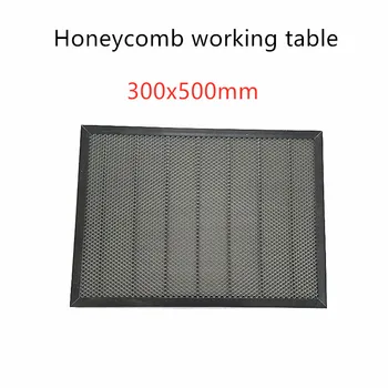 300x500mm honeycomb working table laser machine CO2 laser engraving cutting curve cutting machine for steel grating stamping