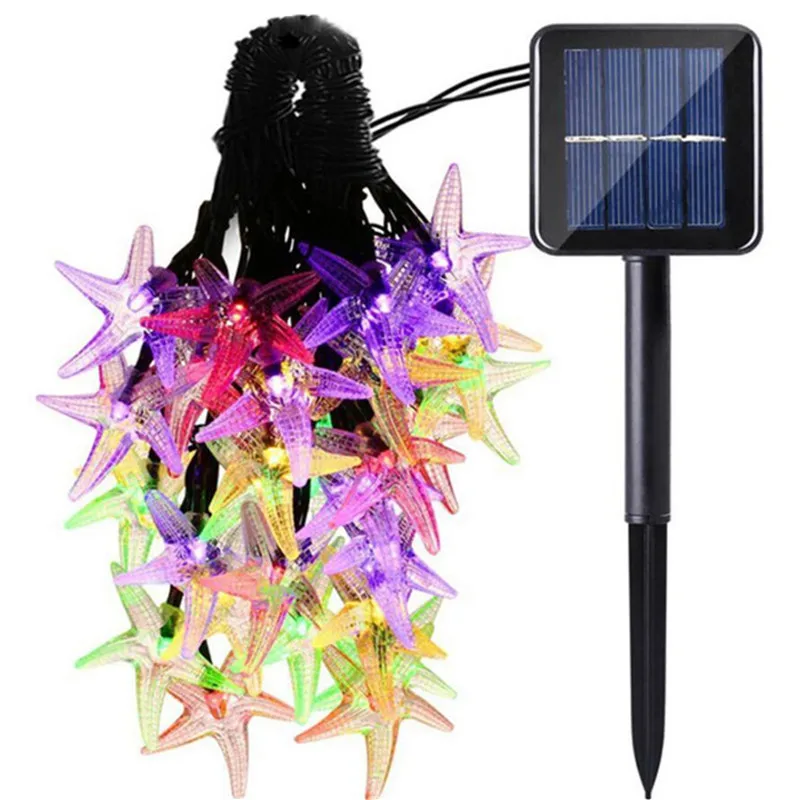 Outdoor Waterproof LED Solar Lamp String Lights 6M 30 LEDs Energy Saving Lamps Flexible Light Holiday Christmas Party Decorative