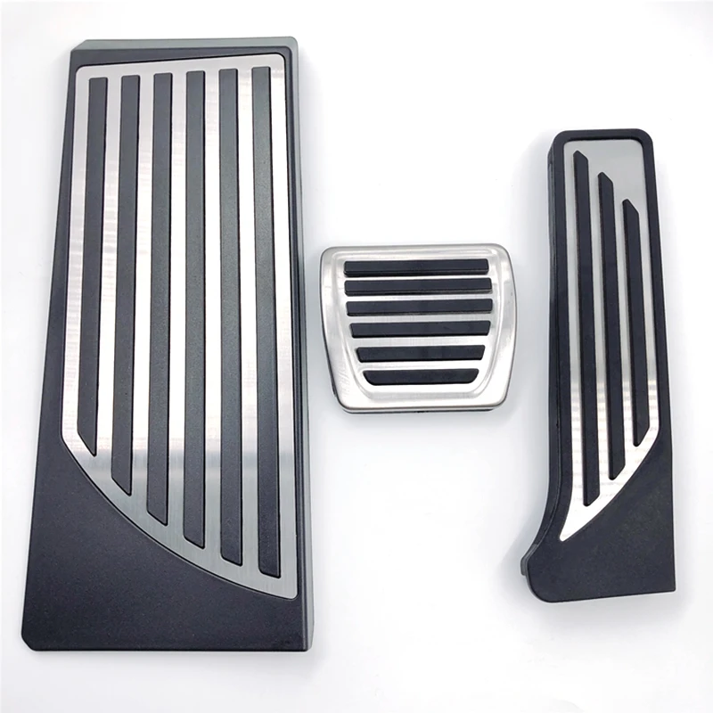 Stainless Steel Car Accelerator Brake Foot Rest Pedal Pads for Alfa Romeo Stelvio 2017-2020 No Drilling Pedals Car Accessories